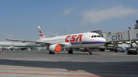 Pražské letiště Ruzyně - Airbus A320 Českých aerolinií